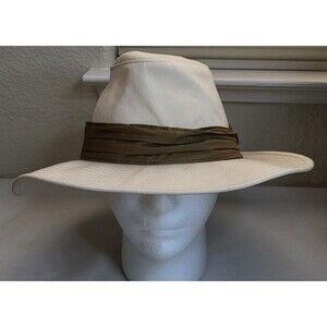 Tommy Bahama Shade Maker Tan Wide Brim Relax Mens Fedora Sun Hat One Size
